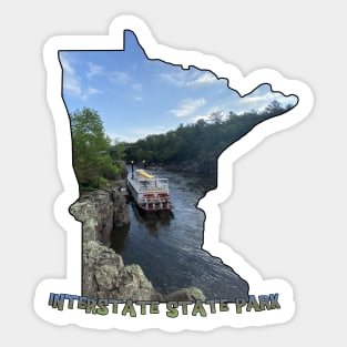 Minnesota State Outline (Interstate State Park) Sticker